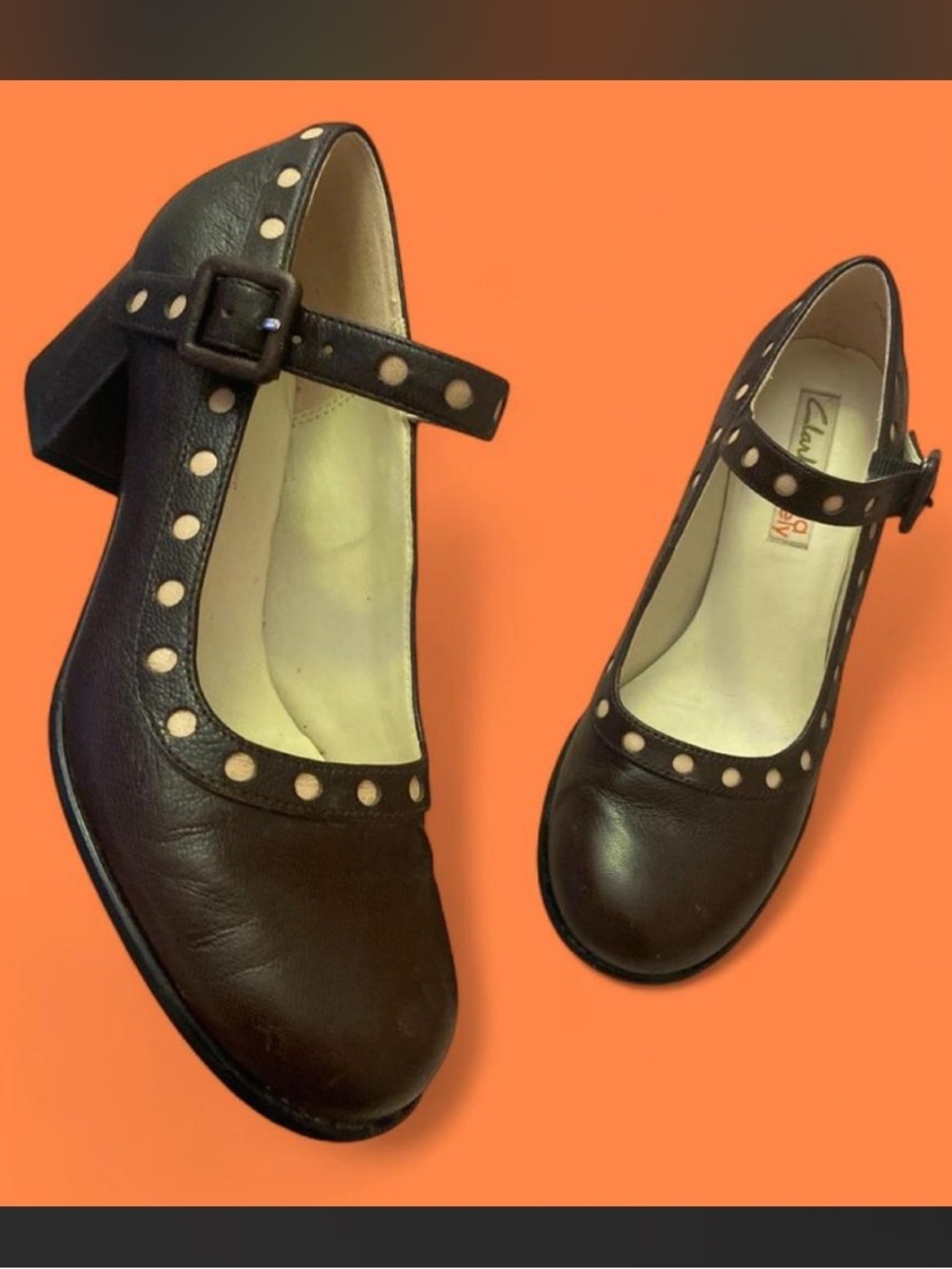 ORLA KIELY X CLARKS MARY JANE WITH POLKA DOT ACCENT